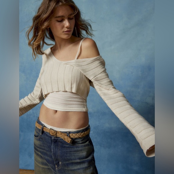 OU BDG MAVIS RIBBED CROPPED SWEATER. - Picture 5 of 11